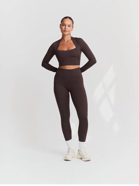 Sisterly Tribe Softsculpt Leggings - Espresso